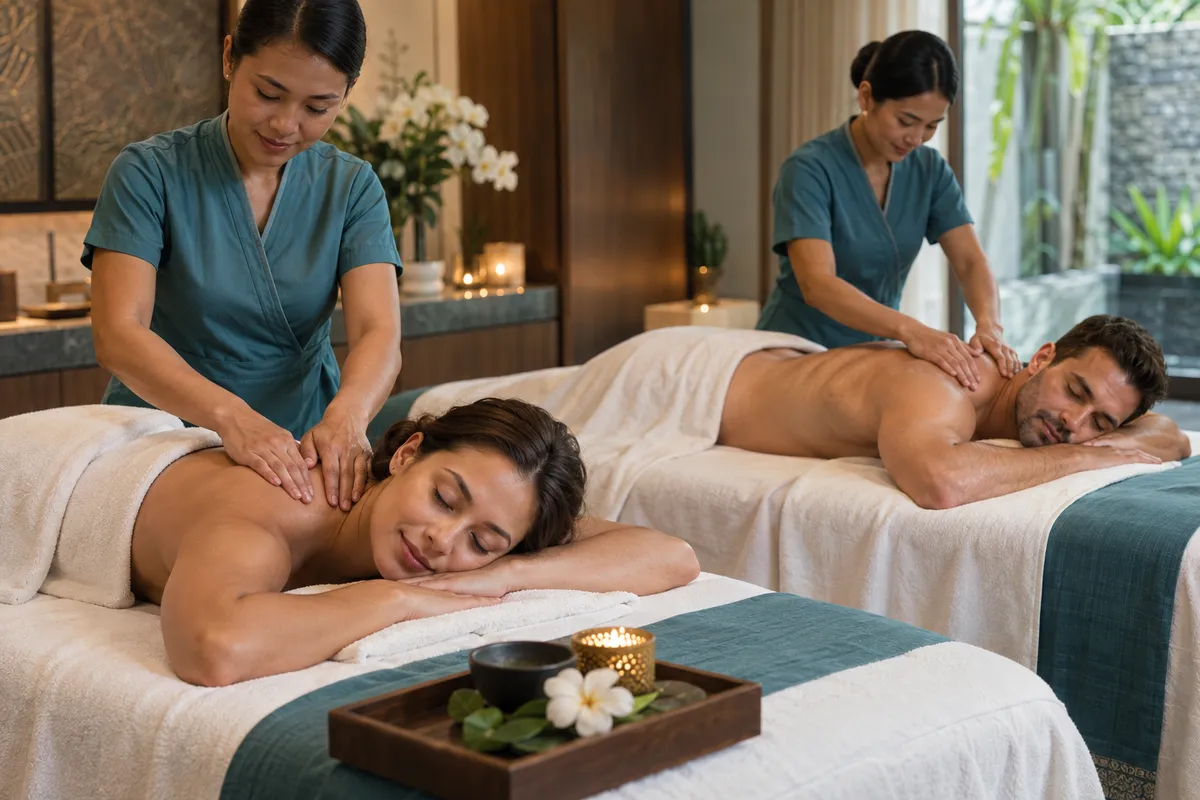 couple massage treatment